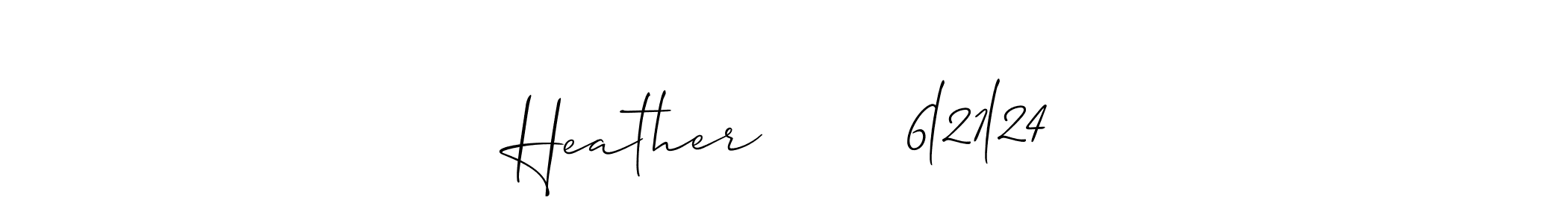 How to Draw Heather       6l21l24 signature style? Allison_Script is a latest design signature styles for name Heather       6l21l24. Heather       6l21l24 signature style 2 images and pictures png