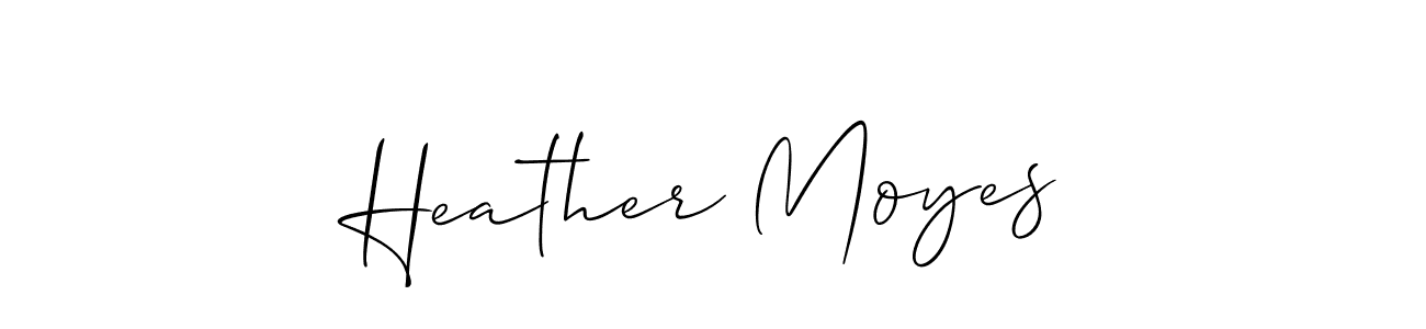 The best way (Allison_Script) to make a short signature is to pick only two or three words in your name. The name Heather Moyes include a total of six letters. For converting this name. Heather Moyes signature style 2 images and pictures png