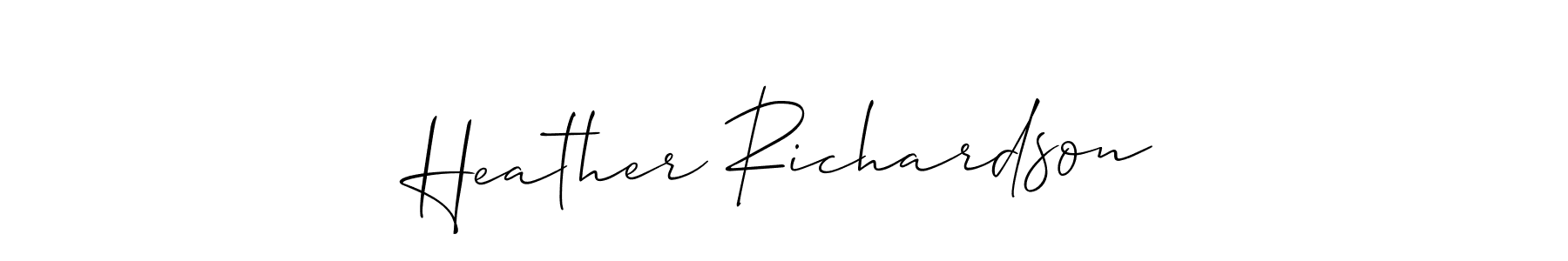 Also You can easily find your signature by using the search form. We will create Heather Richardson name handwritten signature images for you free of cost using Allison_Script sign style. Heather Richardson signature style 2 images and pictures png