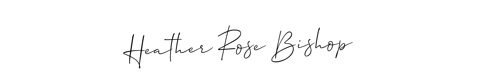 Allison_Script is a professional signature style that is perfect for those who want to add a touch of class to their signature. It is also a great choice for those who want to make their signature more unique. Get Heather Rose Bishop name to fancy signature for free. Heather Rose Bishop signature style 2 images and pictures png