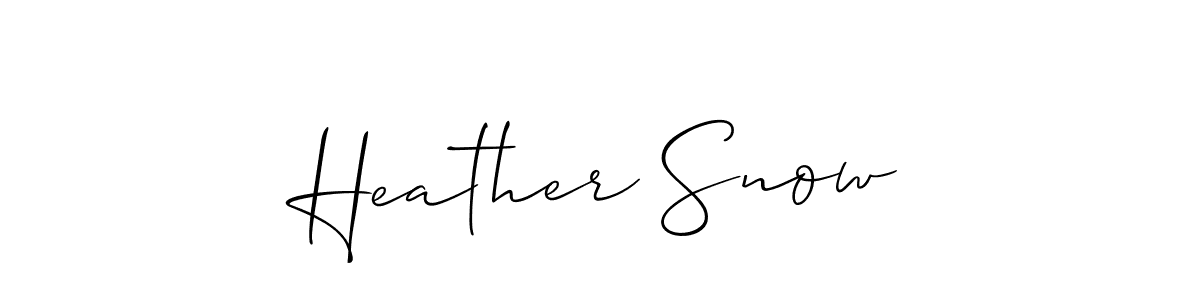 Also You can easily find your signature by using the search form. We will create Heather Snow name handwritten signature images for you free of cost using Allison_Script sign style. Heather Snow signature style 2 images and pictures png