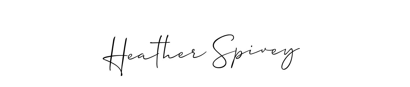 Make a beautiful signature design for name Heather Spivey. Use this online signature maker to create a handwritten signature for free. Heather Spivey signature style 2 images and pictures png