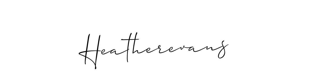 Similarly Allison_Script is the best handwritten signature design. Signature creator online .You can use it as an online autograph creator for name Heatherevans. Heatherevans signature style 2 images and pictures png