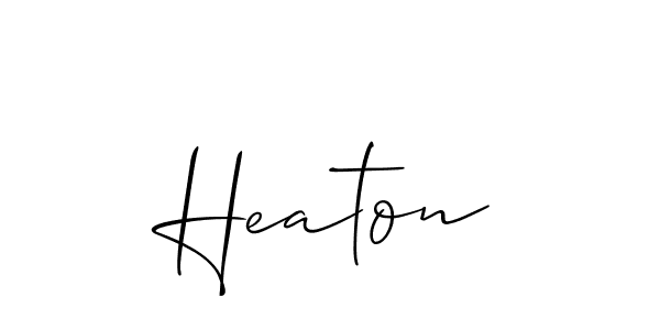 Best and Professional Signature Style for Heaton. Allison_Script Best Signature Style Collection. Heaton signature style 2 images and pictures png