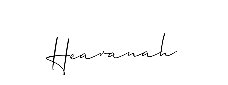Make a beautiful signature design for name Heavanah. Use this online signature maker to create a handwritten signature for free. Heavanah signature style 2 images and pictures png