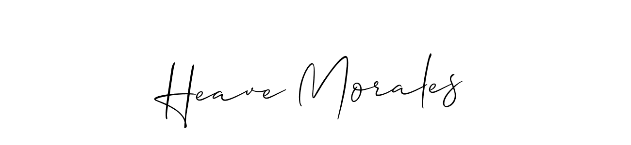 Make a beautiful signature design for name Heave Morales. Use this online signature maker to create a handwritten signature for free. Heave Morales signature style 2 images and pictures png