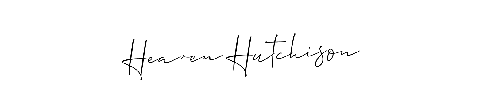 Check out images of Autograph of Heaven Hutchison name. Actor Heaven Hutchison Signature Style. Allison_Script is a professional sign style online. Heaven Hutchison signature style 2 images and pictures png