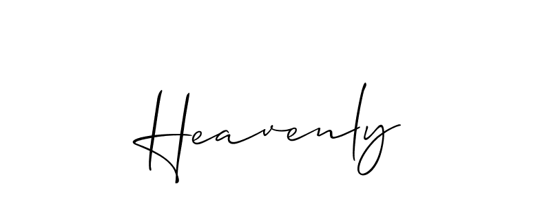 Allison_Script is a professional signature style that is perfect for those who want to add a touch of class to their signature. It is also a great choice for those who want to make their signature more unique. Get Heavenly name to fancy signature for free. Heavenly signature style 2 images and pictures png