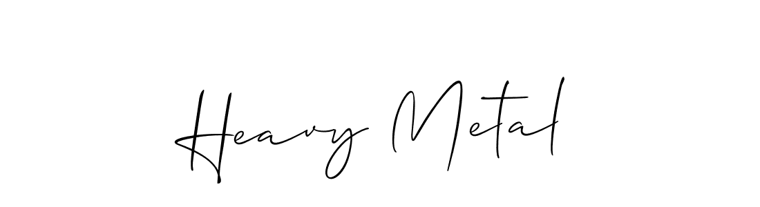 It looks lik you need a new signature style for name Heavy Metal. Design unique handwritten (Allison_Script) signature with our free signature maker in just a few clicks. Heavy Metal signature style 2 images and pictures png
