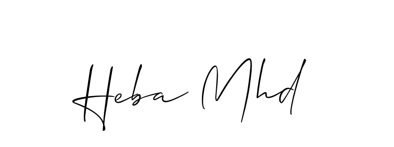 This is the best signature style for the Heba Mhd name. Also you like these signature font (Allison_Script). Mix name signature. Heba Mhd signature style 2 images and pictures png