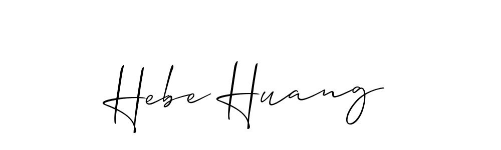 Also You can easily find your signature by using the search form. We will create Hebe Huang name handwritten signature images for you free of cost using Allison_Script sign style. Hebe Huang signature style 2 images and pictures png