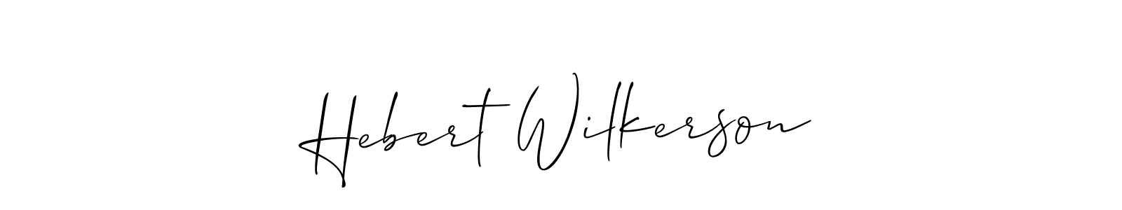 How to Draw Hebert Wilkerson signature style? Allison_Script is a latest design signature styles for name Hebert Wilkerson. Hebert Wilkerson signature style 2 images and pictures png