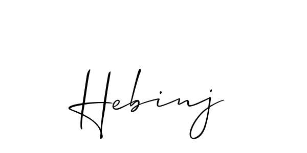 Best and Professional Signature Style for Hebinj. Allison_Script Best Signature Style Collection. Hebinj signature style 2 images and pictures png