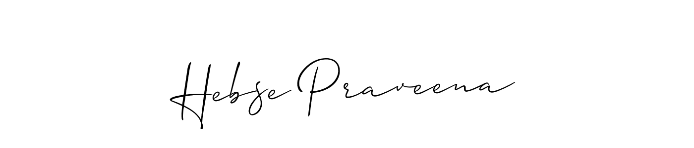 Use a signature maker to create a handwritten signature online. With this signature software, you can design (Allison_Script) your own signature for name Hebse Praveena. Hebse Praveena signature style 2 images and pictures png