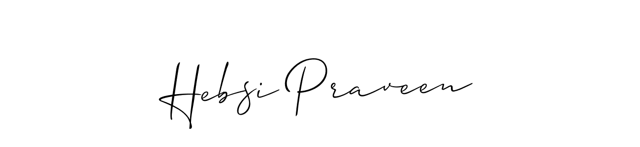 Make a beautiful signature design for name Hebsi Praveen. Use this online signature maker to create a handwritten signature for free. Hebsi Praveen signature style 2 images and pictures png
