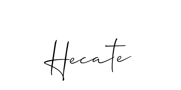 Create a beautiful signature design for name Hecate. With this signature (Allison_Script) fonts, you can make a handwritten signature for free. Hecate signature style 2 images and pictures png