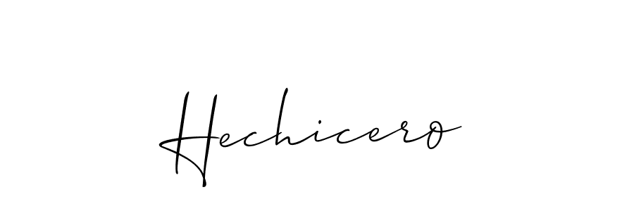 Allison_Script is a professional signature style that is perfect for those who want to add a touch of class to their signature. It is also a great choice for those who want to make their signature more unique. Get Hechicero name to fancy signature for free. Hechicero signature style 2 images and pictures png