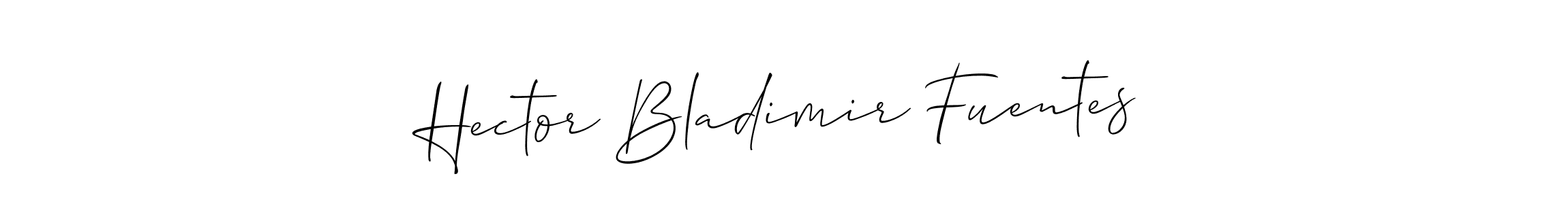 if you are searching for the best signature style for your name Hector Bladimir Fuentes. so please give up your signature search. here we have designed multiple signature styles  using Allison_Script. Hector Bladimir Fuentes signature style 2 images and pictures png