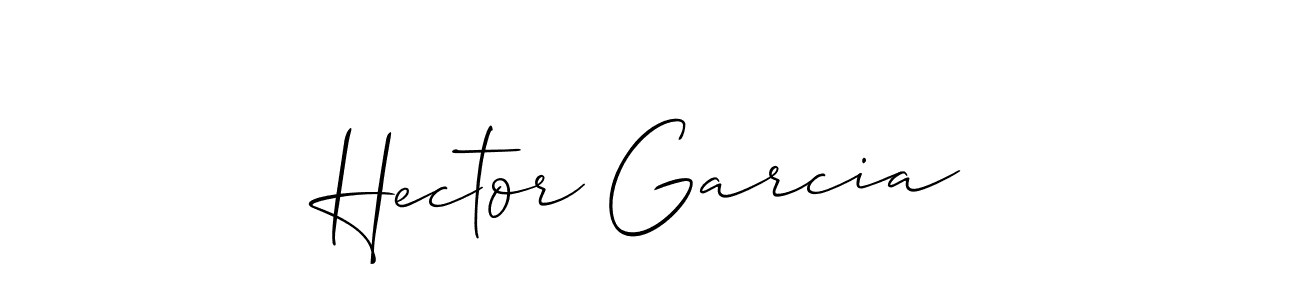 How to make Hector Garcia signature? Allison_Script is a professional autograph style. Create handwritten signature for Hector Garcia name. Hector Garcia signature style 2 images and pictures png