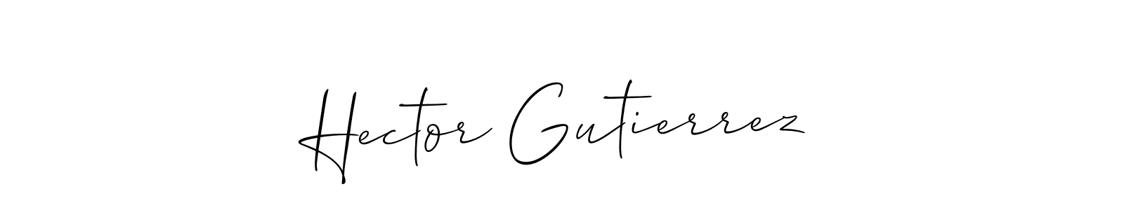 How to Draw Hector Gutierrez signature style? Allison_Script is a latest design signature styles for name Hector Gutierrez. Hector Gutierrez signature style 2 images and pictures png