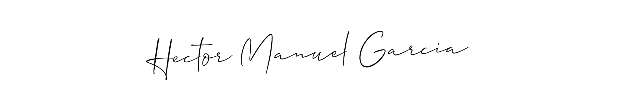 You should practise on your own different ways (Allison_Script) to write your name (Hector Manuel Garcia) in signature. don't let someone else do it for you. Hector Manuel Garcia signature style 2 images and pictures png