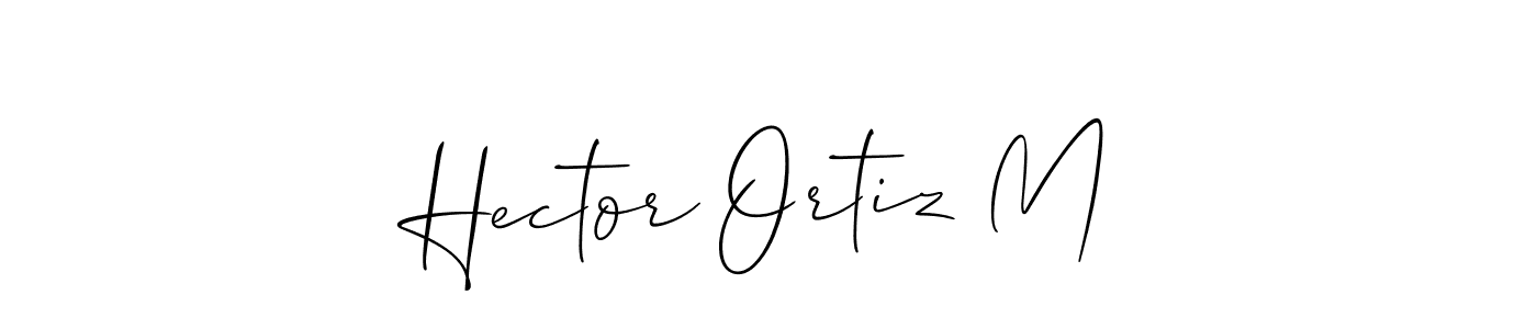 Also You can easily find your signature by using the search form. We will create Hector Ortiz M name handwritten signature images for you free of cost using Allison_Script sign style. Hector Ortiz M signature style 2 images and pictures png