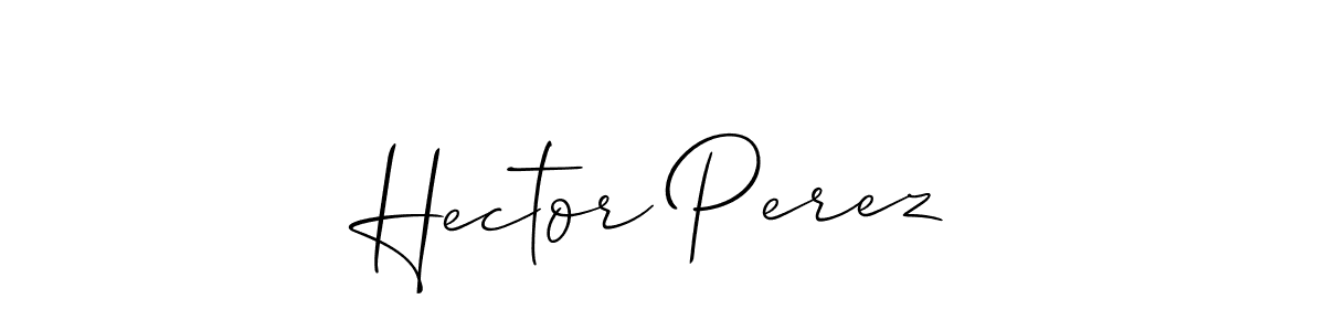 if you are searching for the best signature style for your name Hector Perez. so please give up your signature search. here we have designed multiple signature styles  using Allison_Script. Hector Perez signature style 2 images and pictures png
