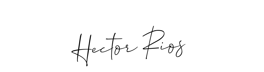 How to make Hector Rios signature? Allison_Script is a professional autograph style. Create handwritten signature for Hector Rios name. Hector Rios signature style 2 images and pictures png