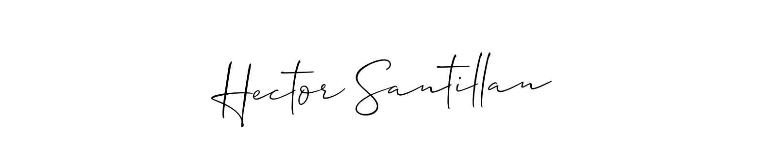 Design your own signature with our free online signature maker. With this signature software, you can create a handwritten (Allison_Script) signature for name Hector Santillan. Hector Santillan signature style 2 images and pictures png