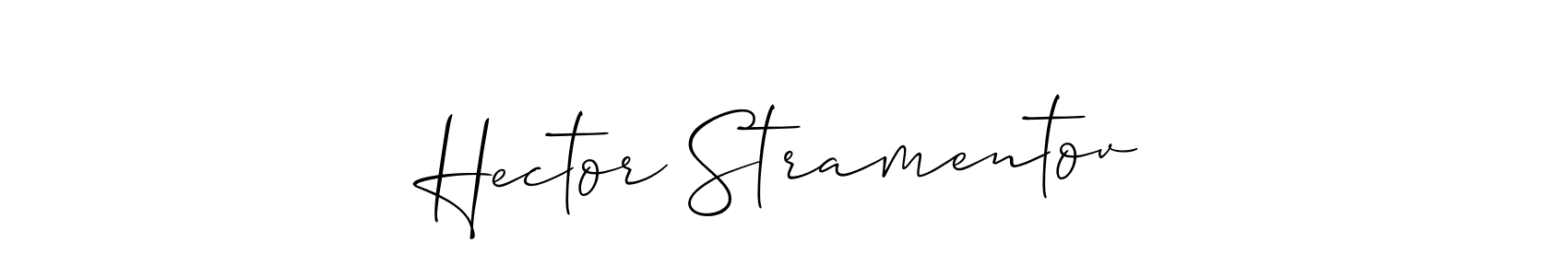 if you are searching for the best signature style for your name Hector Stramentov. so please give up your signature search. here we have designed multiple signature styles  using Allison_Script. Hector Stramentov signature style 2 images and pictures png