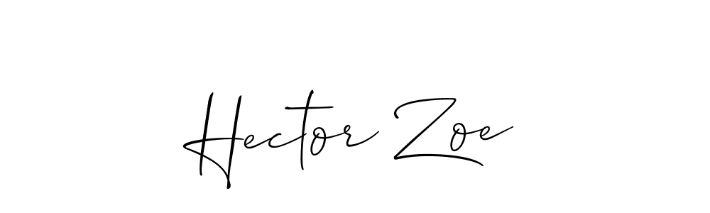 Once you've used our free online signature maker to create your best signature Allison_Script style, it's time to enjoy all of the benefits that Hector Zoe name signing documents. Hector Zoe signature style 2 images and pictures png