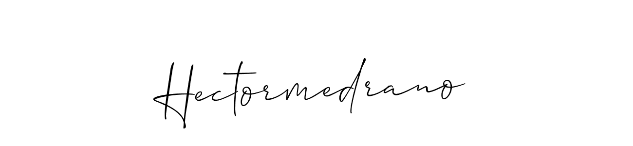 Design your own signature with our free online signature maker. With this signature software, you can create a handwritten (Allison_Script) signature for name Hectormedrano. Hectormedrano signature style 2 images and pictures png