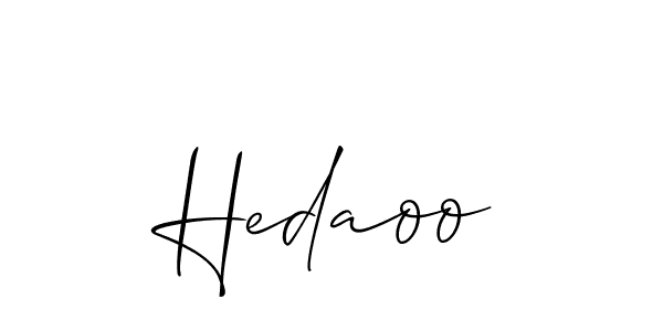 This is the best signature style for the Hedaoo name. Also you like these signature font (Allison_Script). Mix name signature. Hedaoo signature style 2 images and pictures png