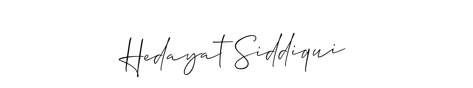 How to Draw Hedayat Siddiqui signature style? Allison_Script is a latest design signature styles for name Hedayat Siddiqui. Hedayat Siddiqui signature style 2 images and pictures png