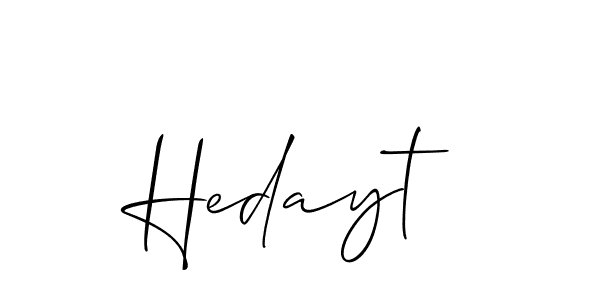 Hedayt stylish signature style. Best Handwritten Sign (Allison_Script) for my name. Handwritten Signature Collection Ideas for my name Hedayt. Hedayt signature style 2 images and pictures png