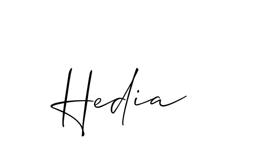 Similarly Allison_Script is the best handwritten signature design. Signature creator online .You can use it as an online autograph creator for name Hedia. Hedia signature style 2 images and pictures png