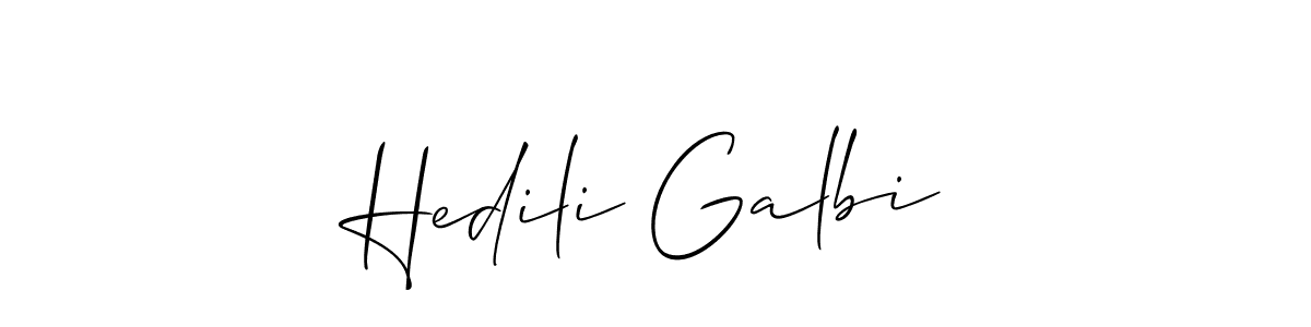 Also You can easily find your signature by using the search form. We will create Hedili Galbi name handwritten signature images for you free of cost using Allison_Script sign style. Hedili Galbi signature style 2 images and pictures png