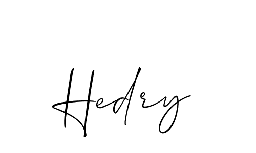 Make a beautiful signature design for name Hedry. Use this online signature maker to create a handwritten signature for free. Hedry signature style 2 images and pictures png