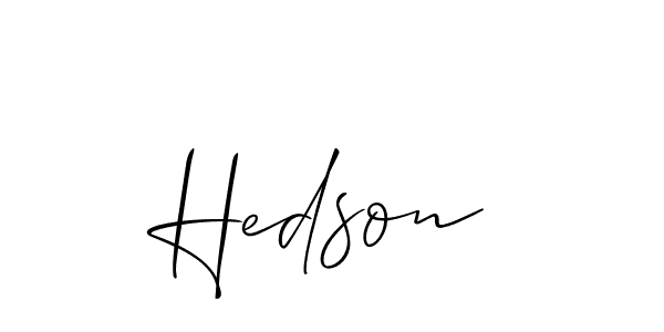 Make a short Hedson signature style. Manage your documents anywhere anytime using Allison_Script. Create and add eSignatures, submit forms, share and send files easily. Hedson signature style 2 images and pictures png
