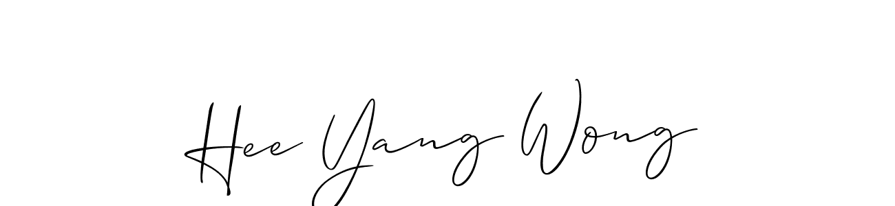This is the best signature style for the Hee Yang Wong name. Also you like these signature font (Allison_Script). Mix name signature. Hee Yang Wong signature style 2 images and pictures png
