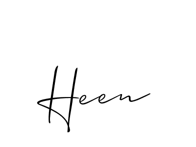 It looks lik you need a new signature style for name Heen. Design unique handwritten (Allison_Script) signature with our free signature maker in just a few clicks. Heen signature style 2 images and pictures png