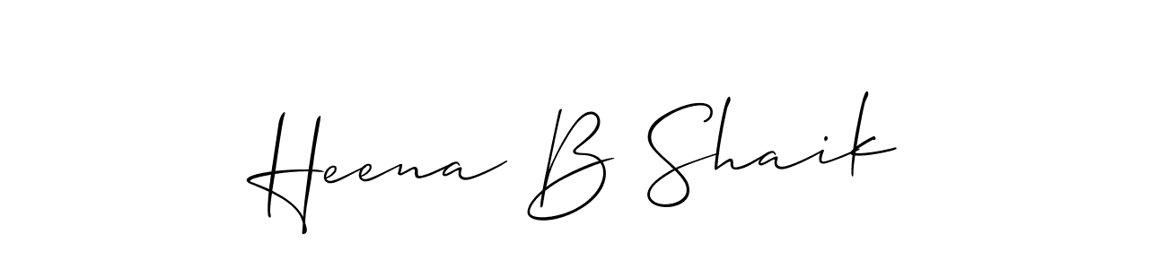 This is the best signature style for the Heena B Shaik name. Also you like these signature font (Allison_Script). Mix name signature. Heena B Shaik signature style 2 images and pictures png