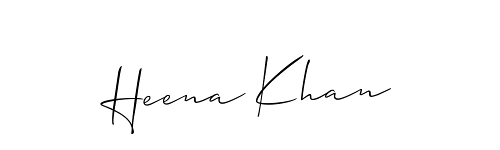 Make a short Heena Khan signature style. Manage your documents anywhere anytime using Allison_Script. Create and add eSignatures, submit forms, share and send files easily. Heena Khan signature style 2 images and pictures png