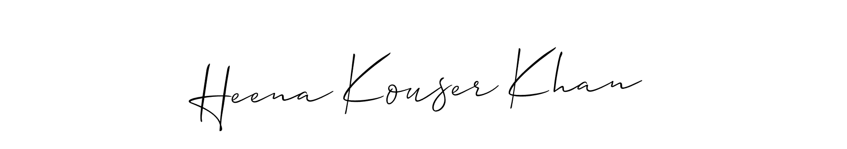 Heena Kouser Khan stylish signature style. Best Handwritten Sign (Allison_Script) for my name. Handwritten Signature Collection Ideas for my name Heena Kouser Khan. Heena Kouser Khan signature style 2 images and pictures png