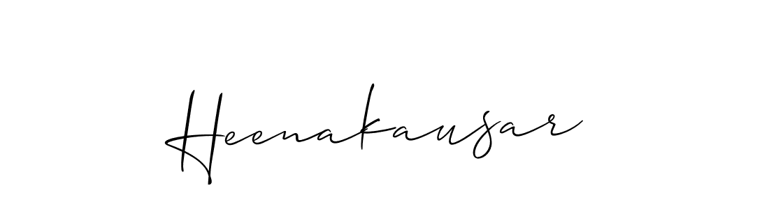 Create a beautiful signature design for name Heenakausar. With this signature (Allison_Script) fonts, you can make a handwritten signature for free. Heenakausar signature style 2 images and pictures png