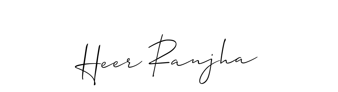 How to Draw Heer Ranjha signature style? Allison_Script is a latest design signature styles for name Heer Ranjha. Heer Ranjha signature style 2 images and pictures png