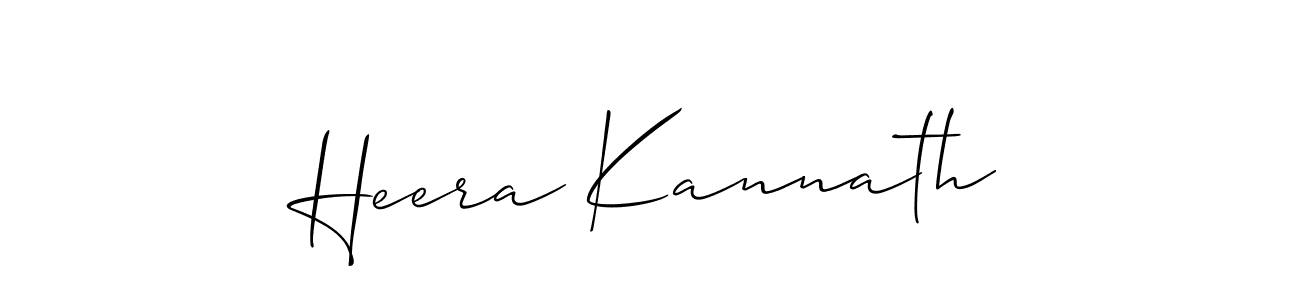 Create a beautiful signature design for name Heera Kannath. With this signature (Allison_Script) fonts, you can make a handwritten signature for free. Heera Kannath signature style 2 images and pictures png