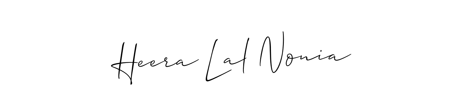 Heera Lal Nonia stylish signature style. Best Handwritten Sign (Allison_Script) for my name. Handwritten Signature Collection Ideas for my name Heera Lal Nonia. Heera Lal Nonia signature style 2 images and pictures png
