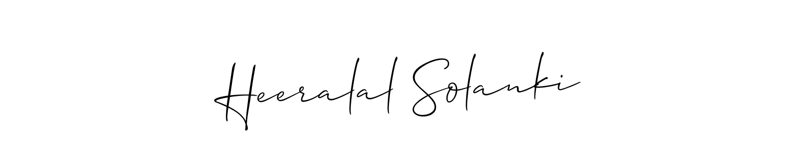 Similarly Allison_Script is the best handwritten signature design. Signature creator online .You can use it as an online autograph creator for name Heeralal Solanki. Heeralal Solanki signature style 2 images and pictures png