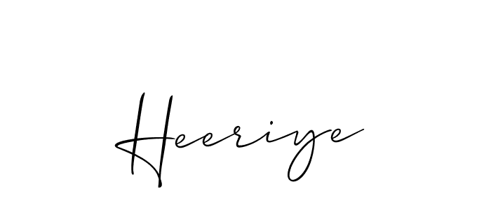 Make a beautiful signature design for name Heeriye. Use this online signature maker to create a handwritten signature for free. Heeriye signature style 2 images and pictures png